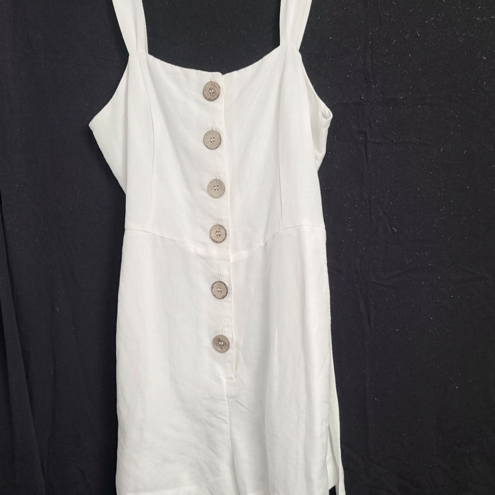 White linen summer romper